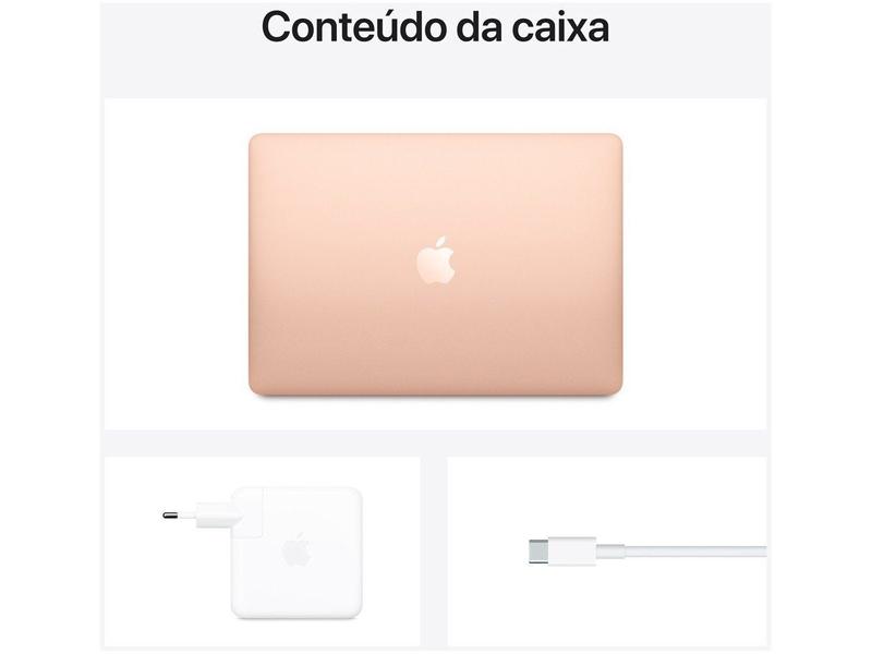 MacBook Air Apple 13,3”, 8GB, SSD 512GB, Processador M1, Dourado
